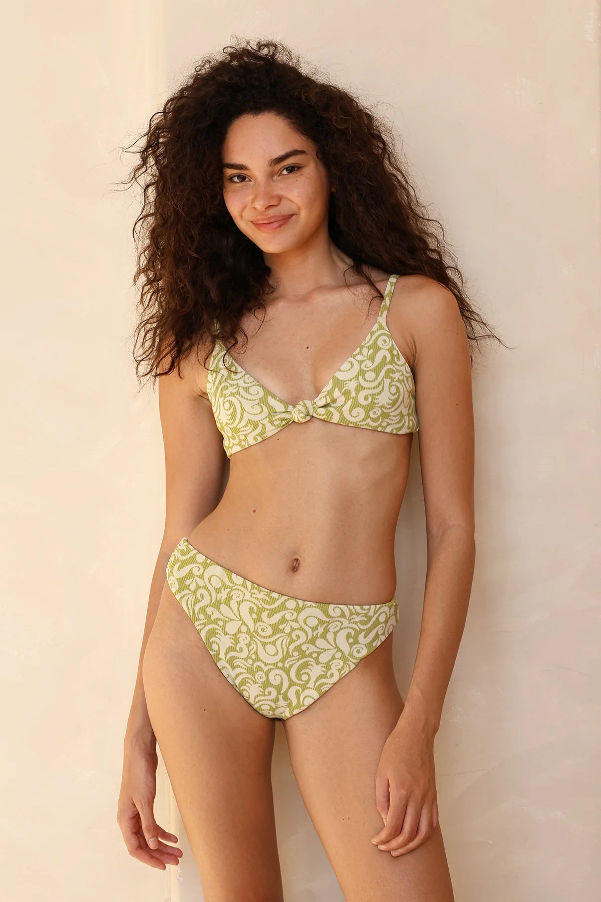 Seashore High Waist Cheeky Bikini Bottom - Image 5