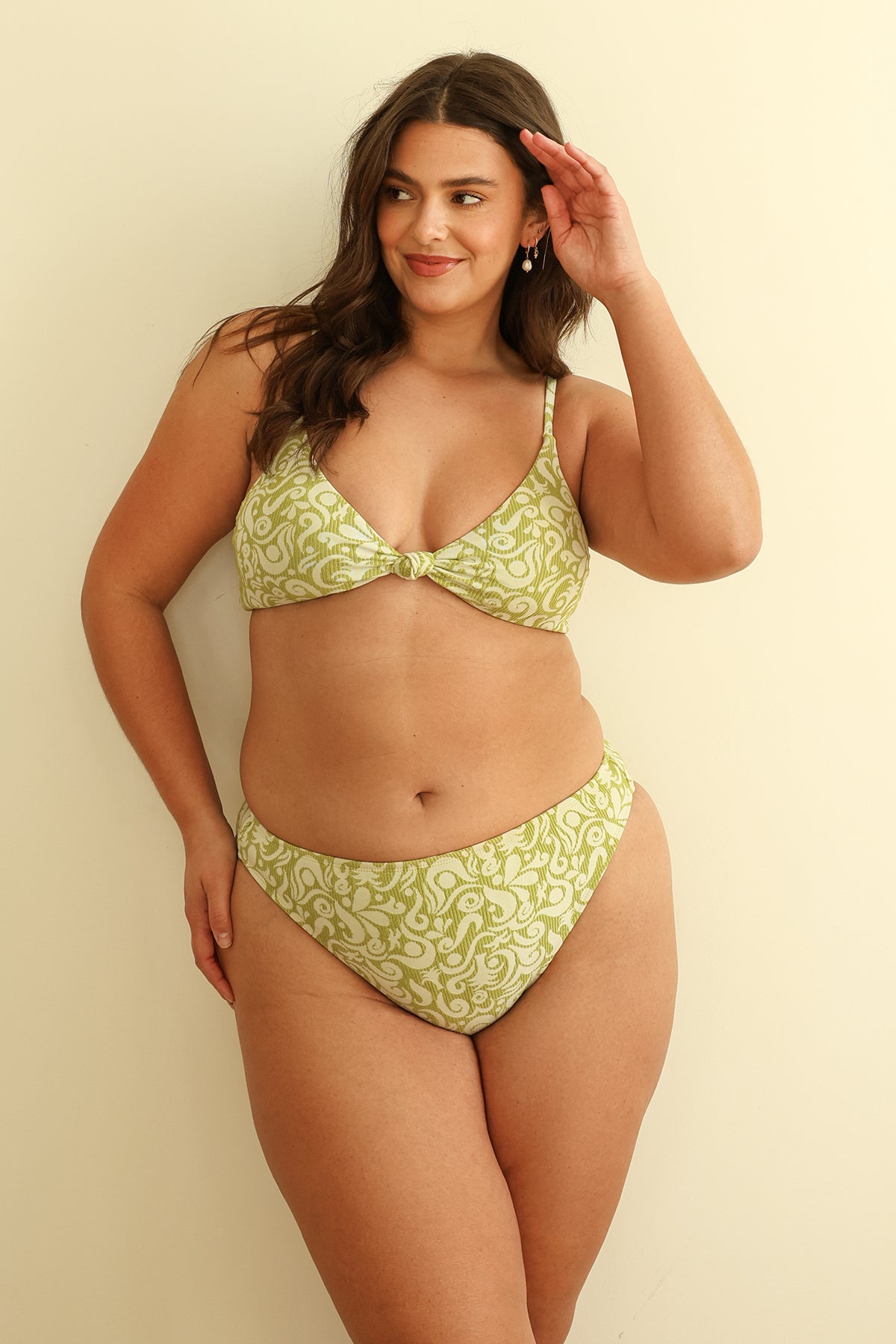 Seashore High Waist Cheeky Bikini Bottom - Image 3