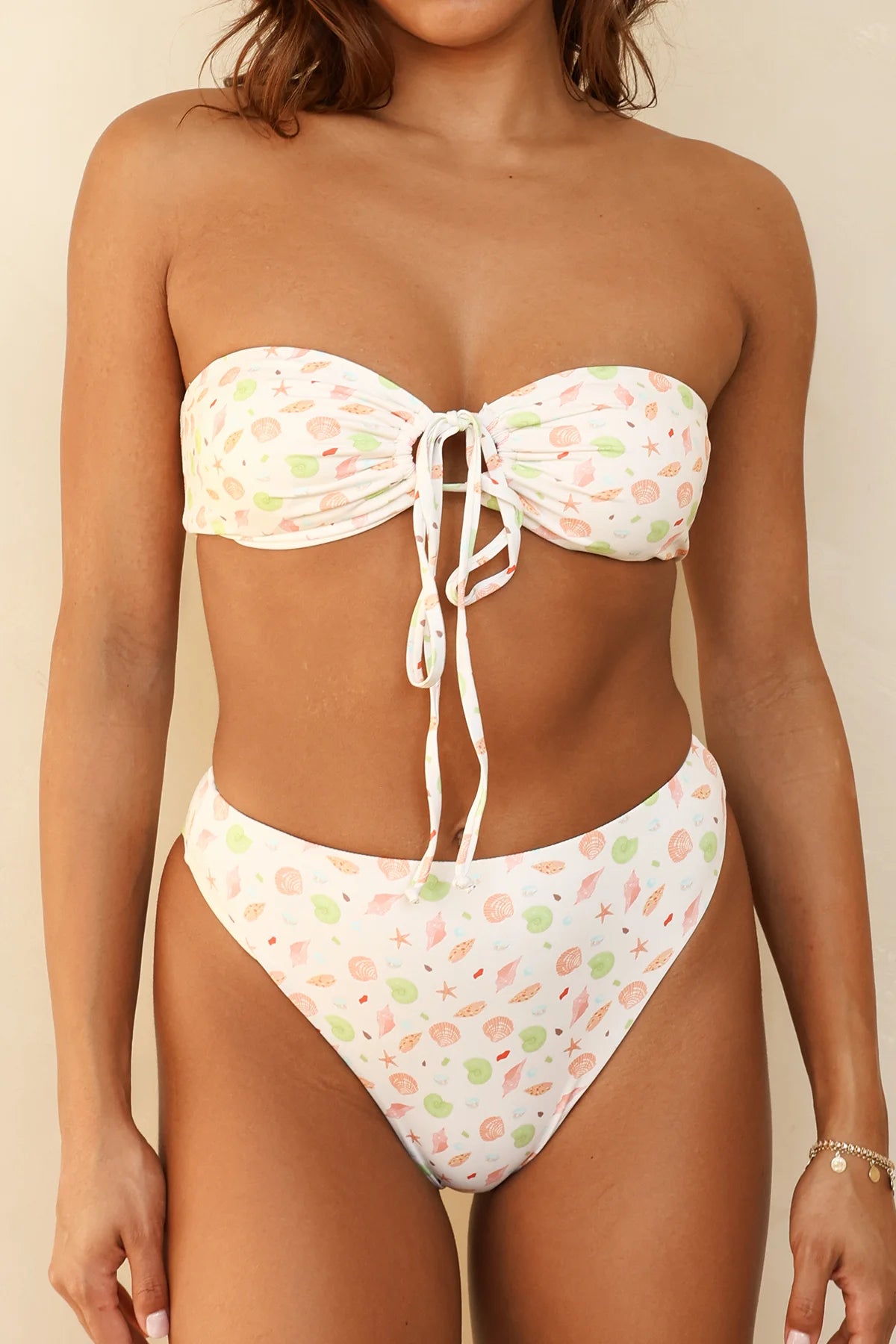 Seashore High Waist Cheeky Bikini Bottom - Image 3