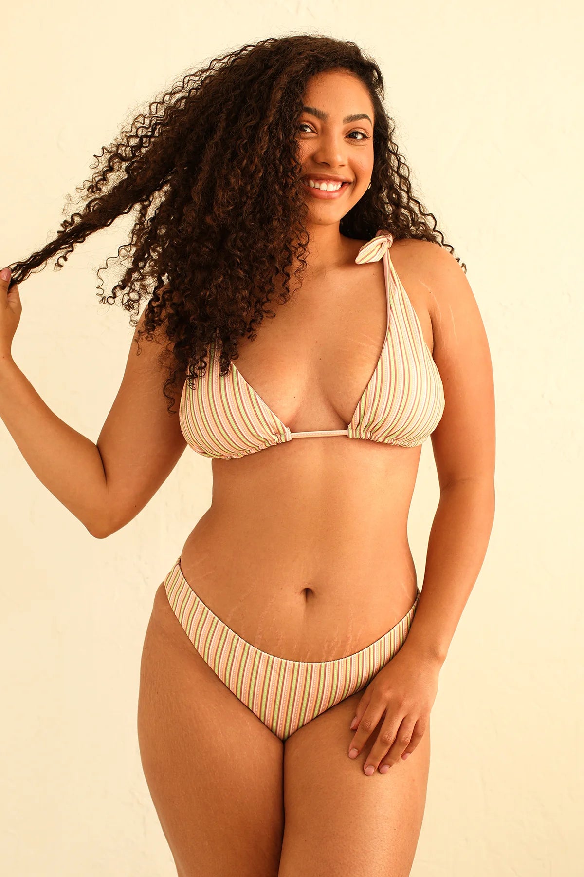 Palma Scrunch Back Cheeky Bikini Bottom - Image 3