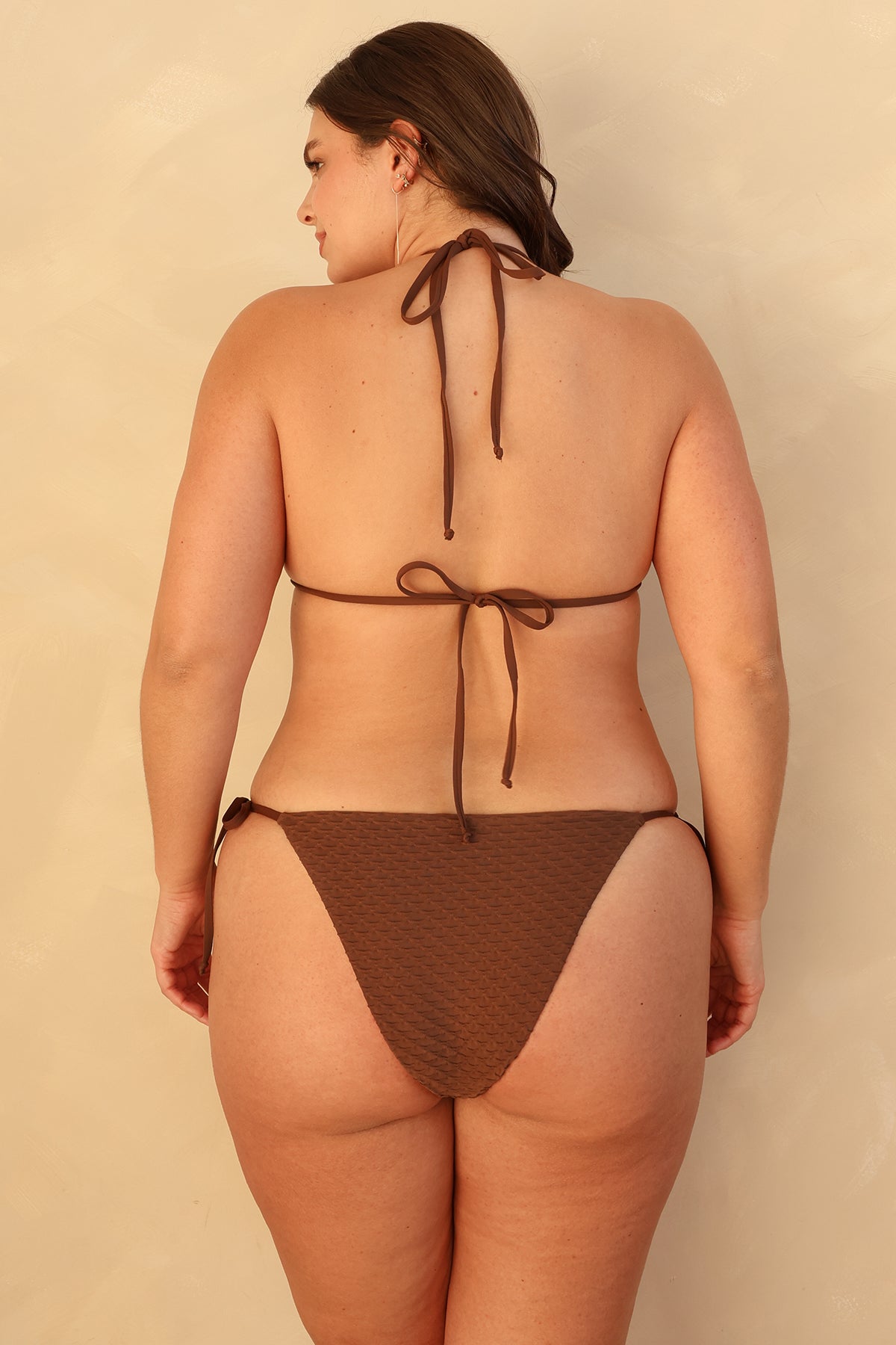 Palm Tie Back Triangle Bikini Top - Image 8