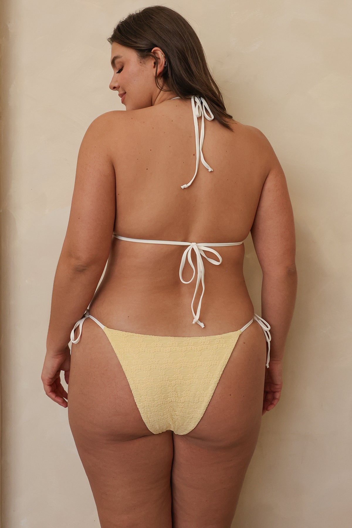 Palm Tie Back Triangle Bikini Top - Image 8