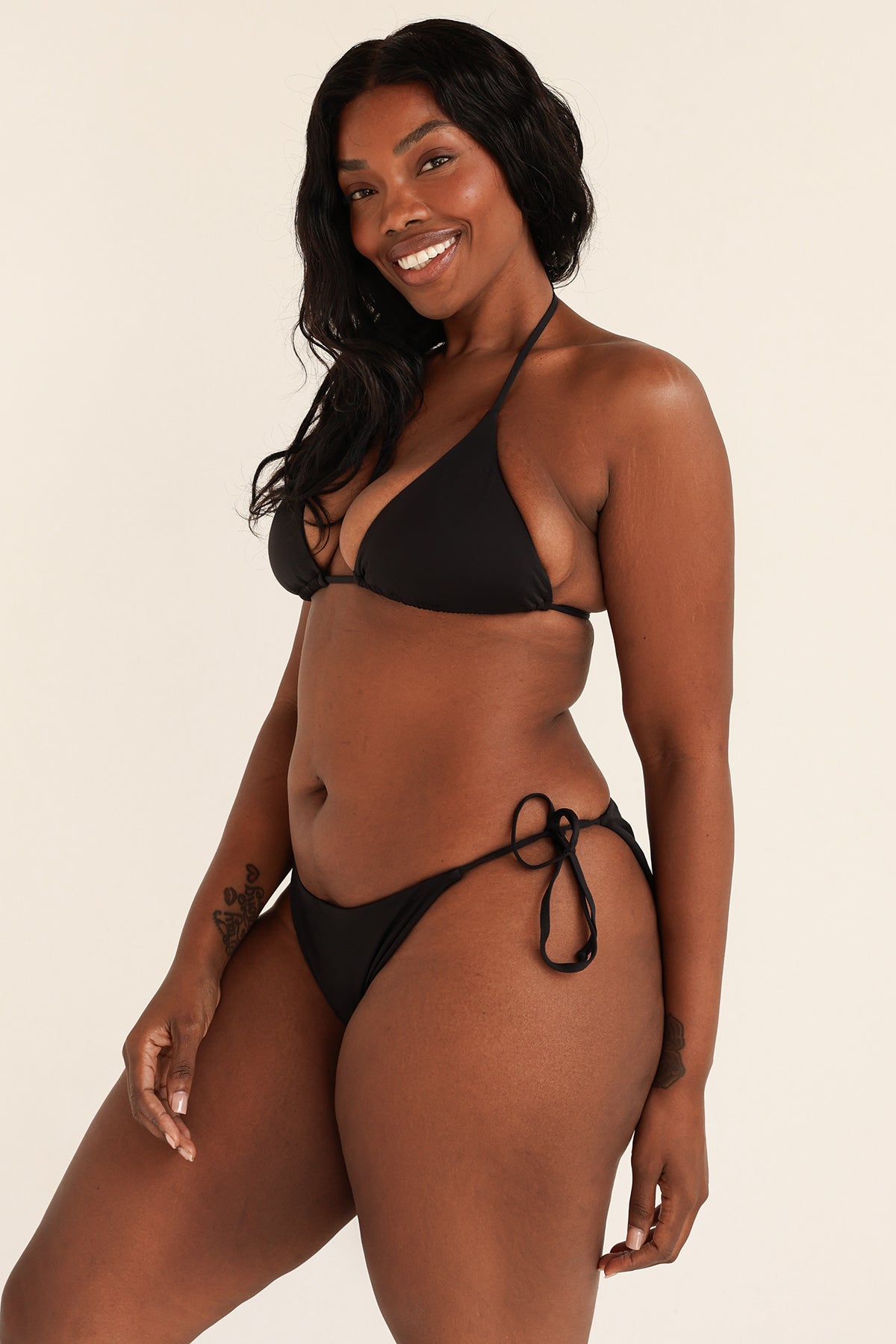 Palm Tie Back Triangle Bikini Top - Image 10