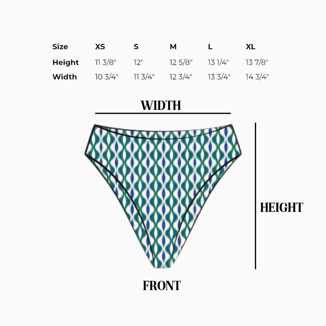 Seashore High Waist Cheeky Bikini Bottom - Image 8