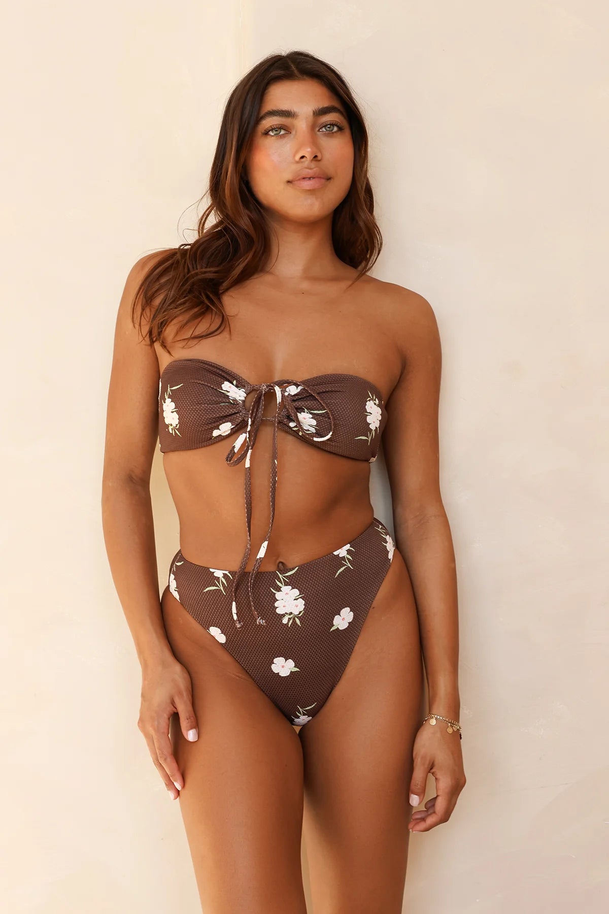 Alternative view of Amalfi String Tie Bandeau Bikini Top